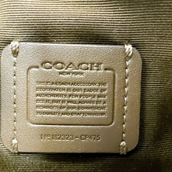 Coach CP475 Nolita Barrel Bag In Signature Canvas IN KHAKI SADDLE - Picture 7 of 8
